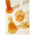 Taper Wavy Candle Holders Glass Flower Vase